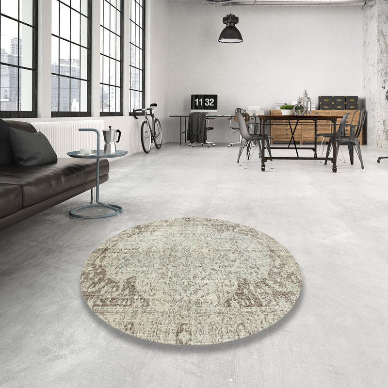 Seavy Oriental Indoor Rug, Round 3'