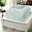 Édredon réversible en velours luxueux Sherpa, turquoise