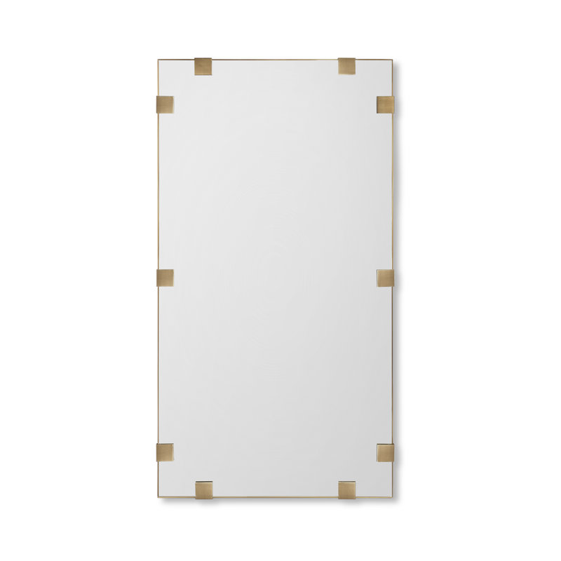 Nippon Flat Metal Beveled Wall Mirror, 84" x 44"