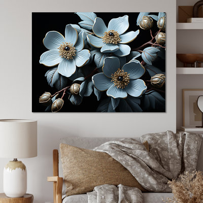 Dogwood noir rêverie sur toile
