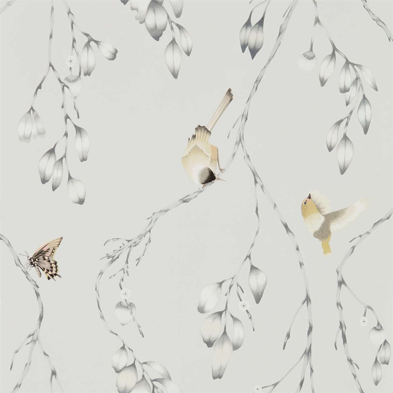 Iyanu 10.05m x 68.6cm Mist/Linden Wallpaper Roll, Blush/Ochre
