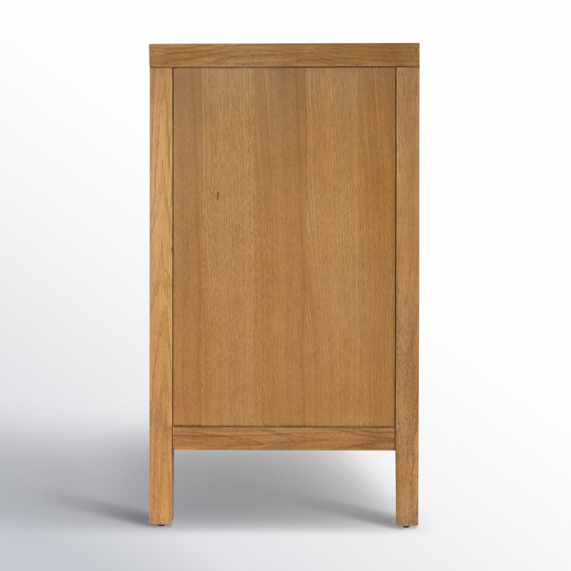 Celine 34" 3-Drawer Nightstand, Antique Taupe