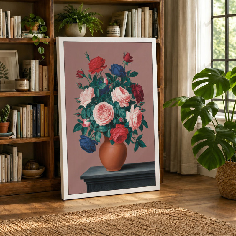 Print, 24x16 - 61.0 x 40.6 cm, Teal Border