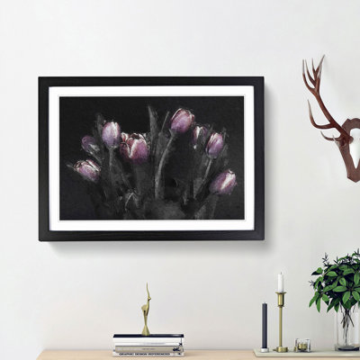 Tulip Flowers in Purple - Framed Print