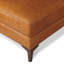 Repose-pieds rectangulaire en cuir véritable Essex-124827402
