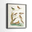 Oiseaux antiques dans la nature III - reproduction encadrée de qualité supérieure - prête à être accrochée - aucun clou requis - aucun clou requis-1034540977-1034540982