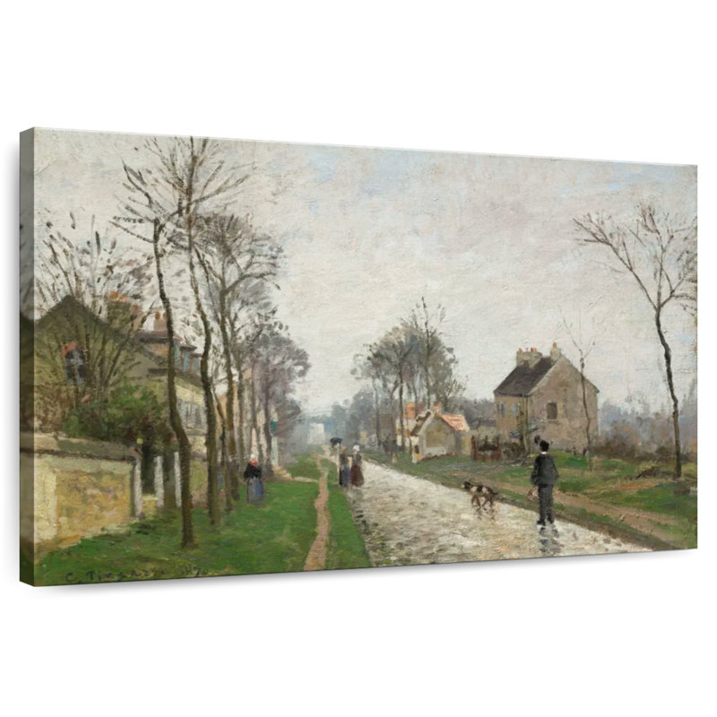 Alvord Route De Versailles Louveciennes effet de pluie 1870, H 34 po x l 51 po