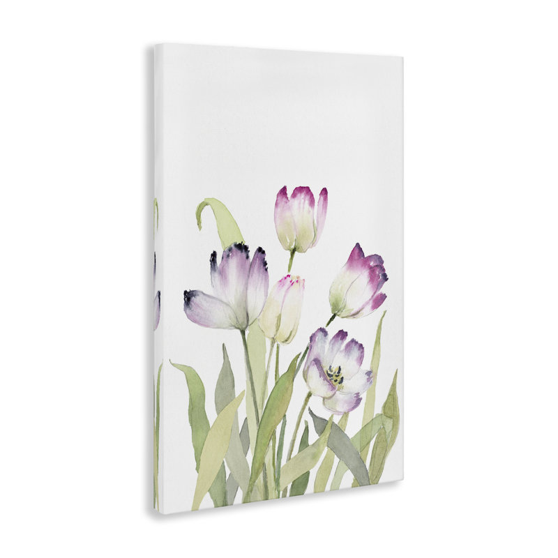 «Fresh Garden Tulips», art mural sur toile par Lanie Loreth, H 24 po x l 16 po