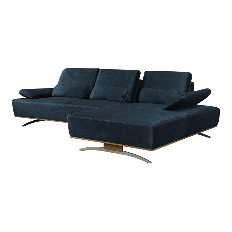 Aunye 4 Seater Sofa & Chaise, Marine, Right Hand Facing