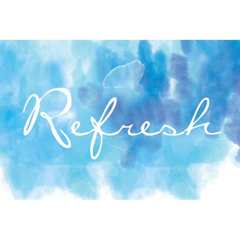 Refresh Bath - Wrapped Canvas Print, 51cm H x 76cm W x 3.8cm D