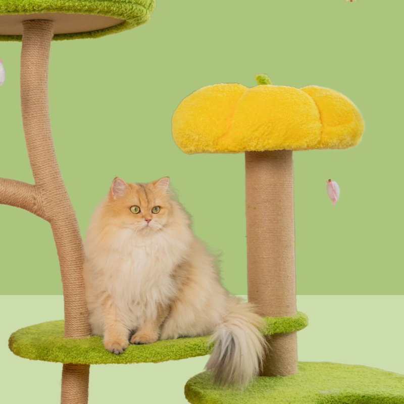 Modern Upgraded Jungle Haven 69.7'' Cat Tree – with Sisal Scratching Post, Cat Tower & Condo for Small and Large Cats For Indoors