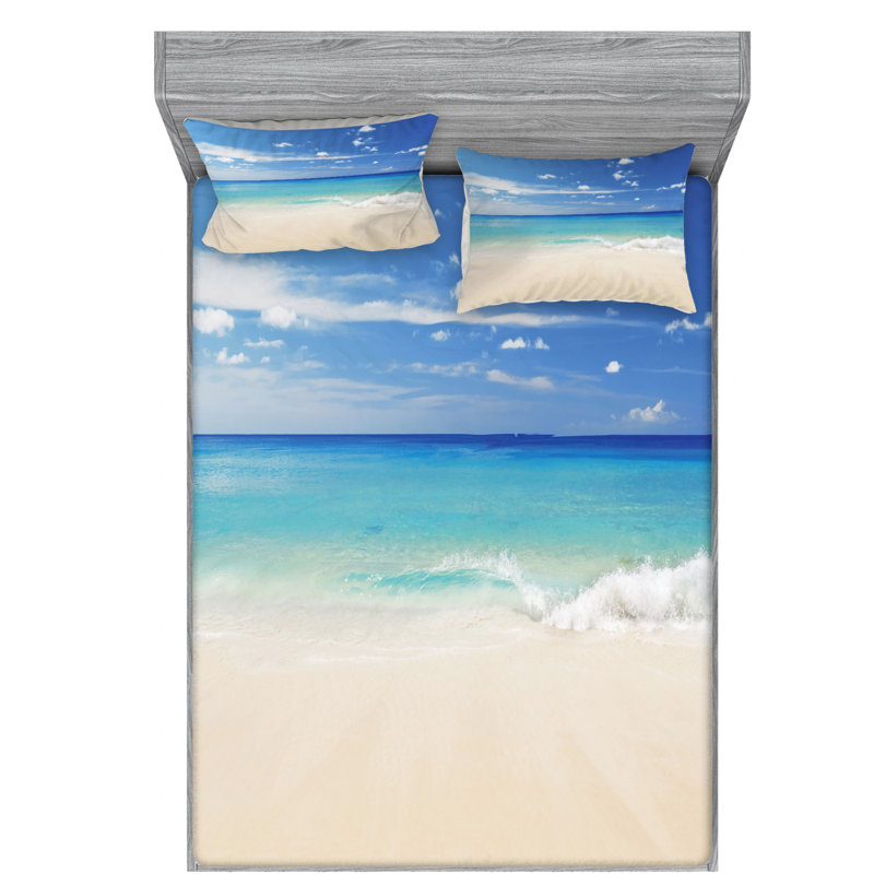 Microfiber Sheet Set, Queen Sheet Set with Fitted Sheet