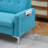 57" Modern Loveseat Sofa With Throw Pillows And Storage-401557201