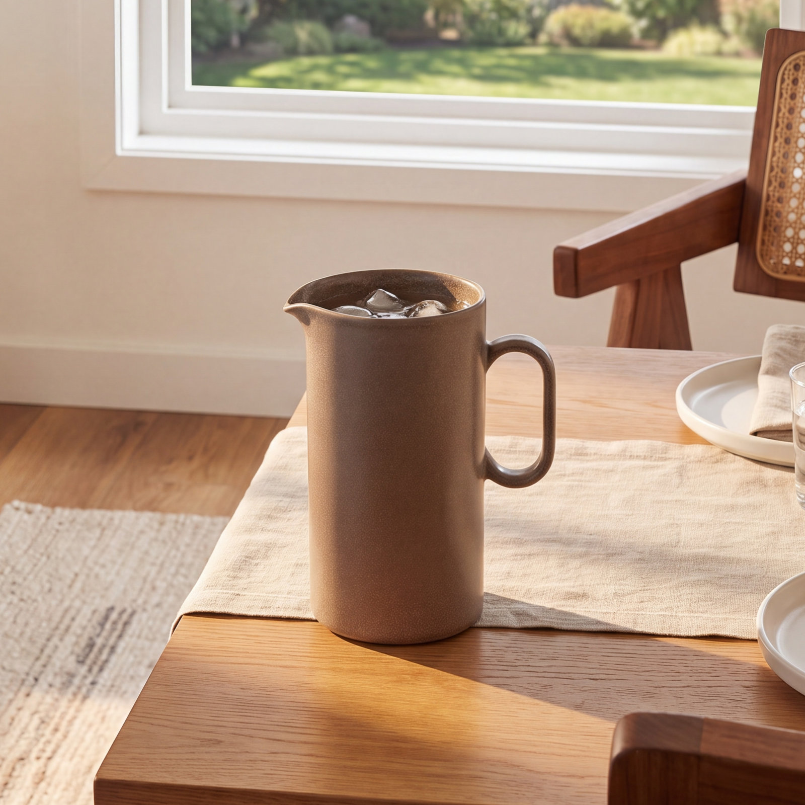 Redonda 70oz. Stoneware Pitcher, Carvalho