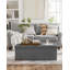 110x38x38cm Linen Upholstered Storage Bench-121935964