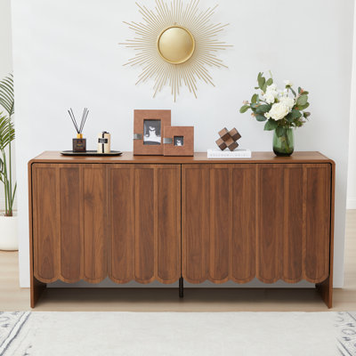 Buffet décoratif 4 portes 29,53 po de hauteur