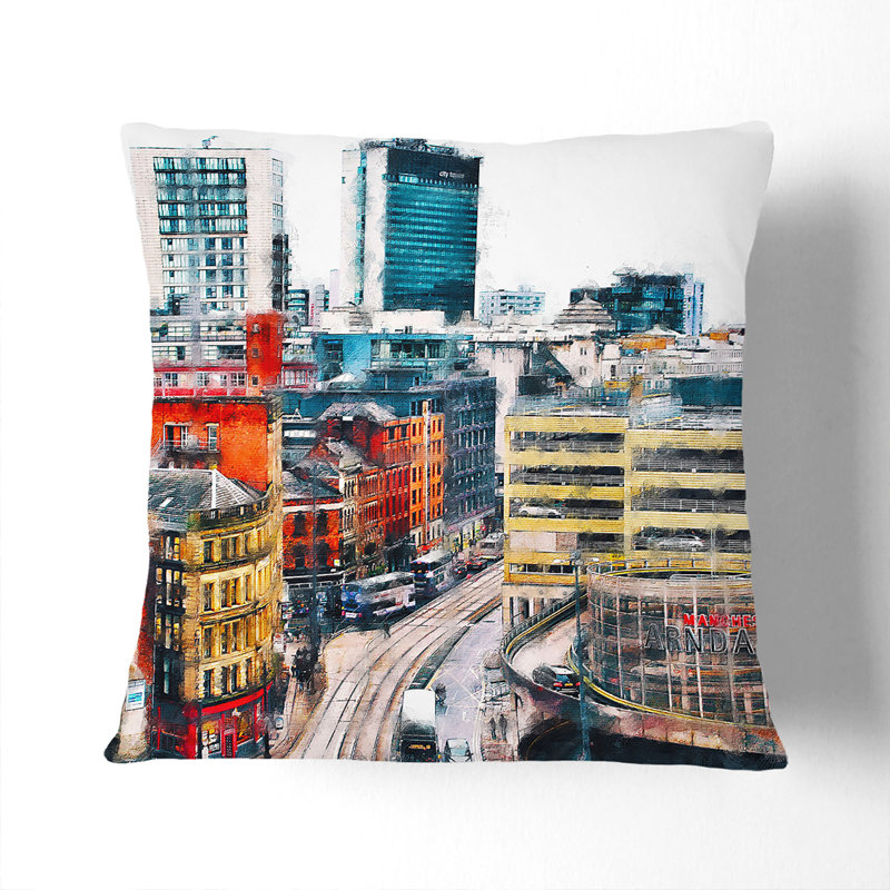 Square Cushion, 55cm H x 55cm W x 20cm D, Black