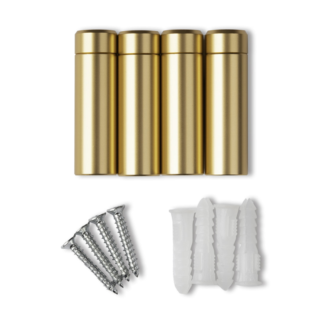 Wexel Art 1-Inch Standard Wall Mounts Grade Acrylic Floating Frames, Silver (Pack Of 4) (Set of 4) Wexel Art