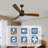 36-Inch Wood Ceiling Fan Without light