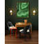 Clover Cigar Table With Reversible Lacquer And Natural Grasscloth Top In Matte Green Lacquer-1630211858