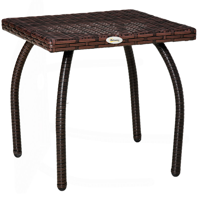 Outdoor PE Wicker Side Table