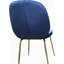 Ensemble de 2 chaises de salle à manger rembourrées en velours (seulement chaises)