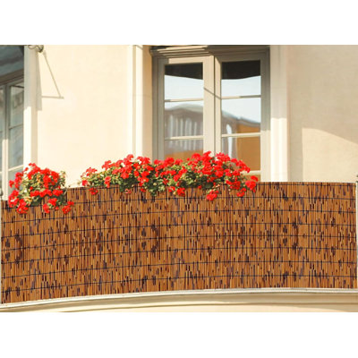Carbonized Reed Fence