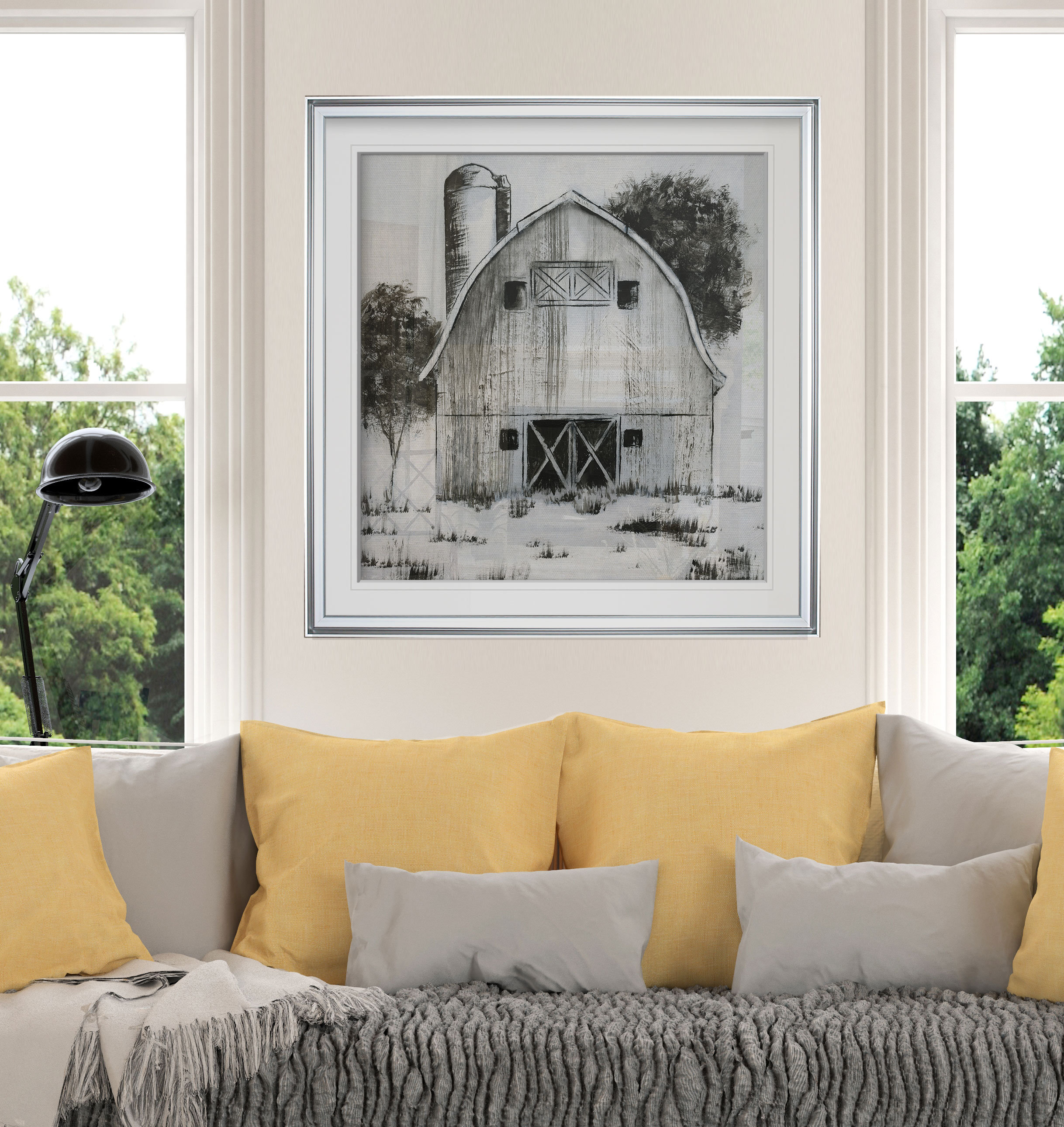 August Grove 'Black & White Barn I' Framed Graphic Art Print - Wayfair ...