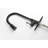 Matt Black Kitchen Faucet With Stainless Steel Construction, Pull Down For Easy Water Control Faucet, Steel, Out Spray Function Practical Applications-695992664