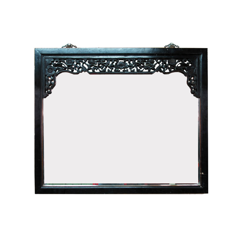 Grand miroir mural avec cadre sculpté à la main
