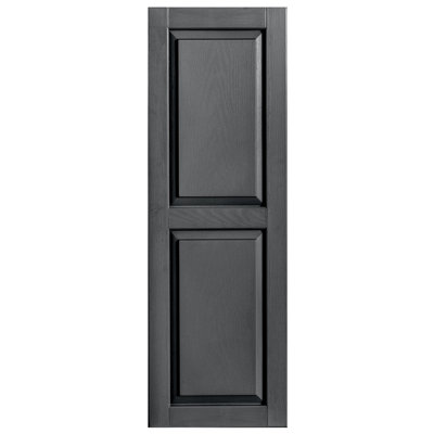 Exterior Vinyl Raised Panel Shutter Single