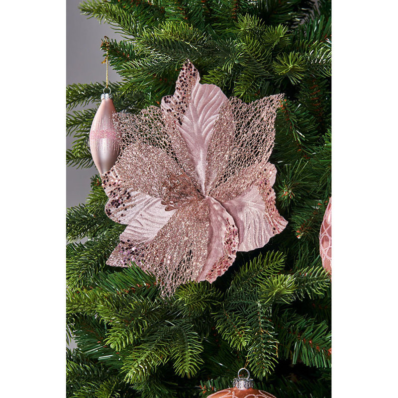 Fabric Poinsettia Arrangement