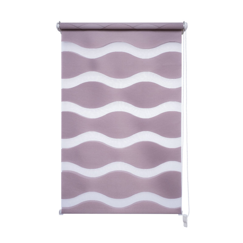 Semi Sheer Roll-Up Blind, 90cm W x 210cm L, Pink