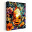 «Vibrant Floral Koi Contemporary Fish Flower», art mural-129477668