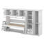 Lit escamotable simple avec bureau, lit escamotable avec armoire de rangement et garde-robe, lit rabattable pour appartements et petits espaces-2111493257