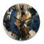 Horloge murale en bois massif Selman-599816211