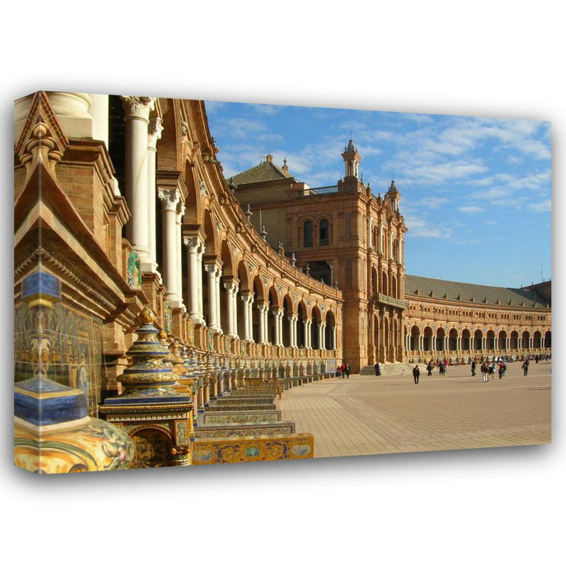 Plaza de Espana, Espagne, H 14 po x l 18 po