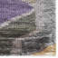 Tapis d'intérieur géométrique en viscose multicolore de qualité supérieure