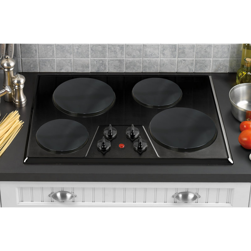 Set of 4 Reston Lloyd burner hotplates, Noir