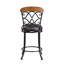 Chaise pivotante rembourrée à hauteur de comptoir