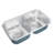 Karran Profile 32 inch Undermount 18 Gauge Double Bowl Stainless Steel Kitchen Sink with Accessories