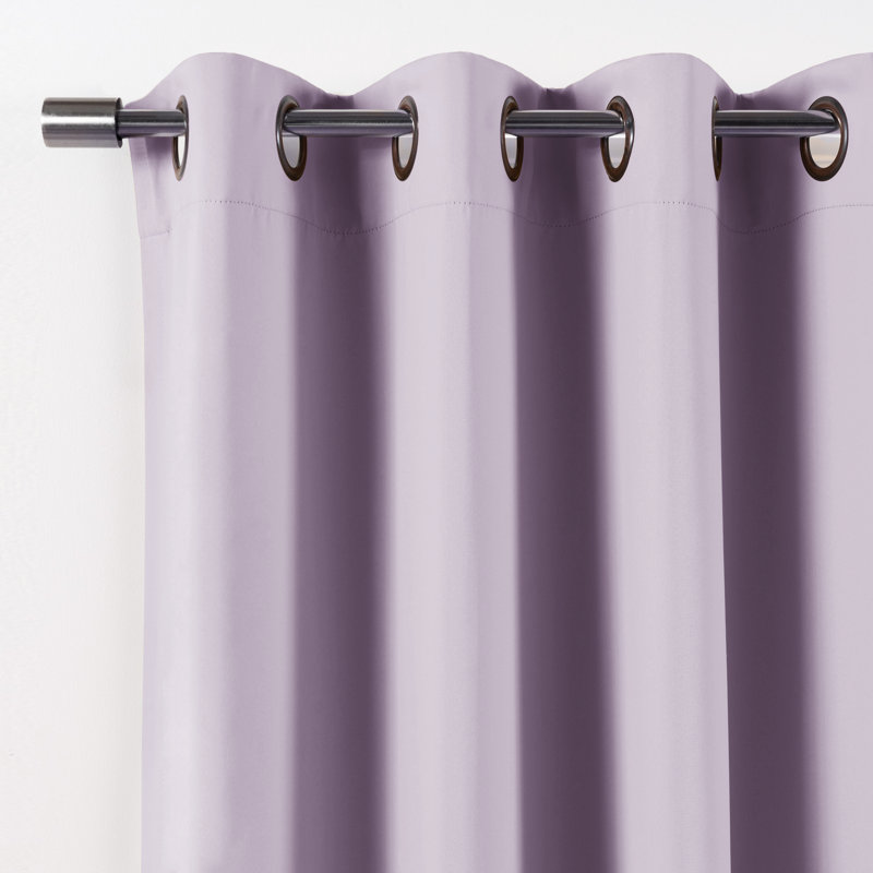 Paire de rideaux occultant Aubreey, L 52 po x L 84 po, Lilas
