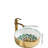Luxury European Bohemian Style Ceramic Small Bathroom Vessel Sinks For Vanity Top Round Sink Bowl,14"