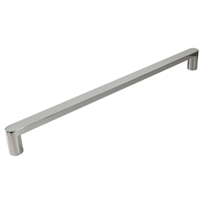 Frederick 45.75'' - 47'' W x 70'' H Bypass Semi-Frameless Shower Door with Clear Glass, Chrome