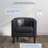 Munson 26.77" Wide Faux Leather Barrel Chair-1539667755