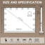 Bhavini Rectangle Freestanding Makeup / Shaving Mirror