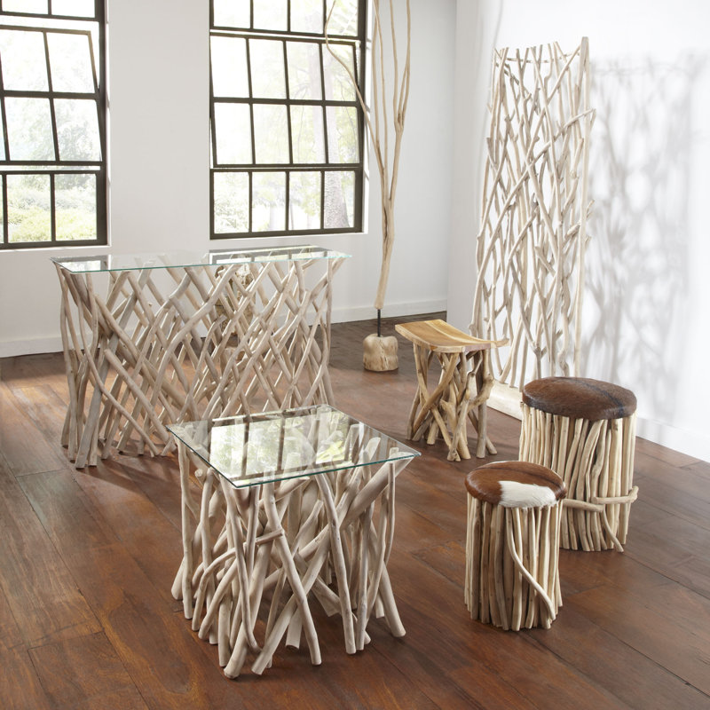 Glass Top End Table