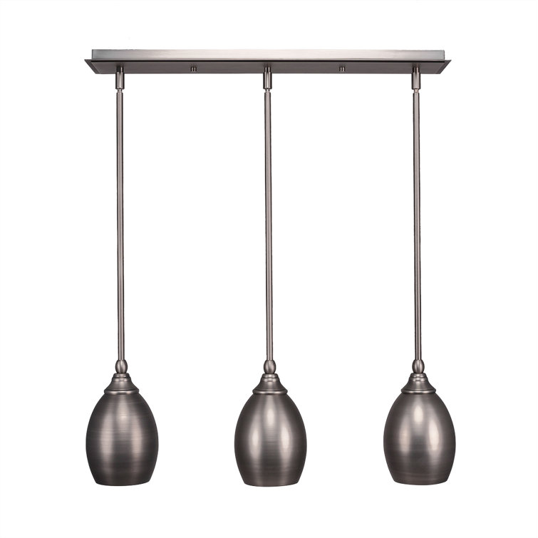 3 Light Stem Hung Linear Pendalier Shown With 5"
