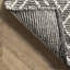 Tapis gris en laine / coton crocheté à la main Kalagher-1560912686