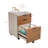 Gosser Home File Cabinet with Wheels - 3-Drawer Mobile Vertical Storage-2015472506